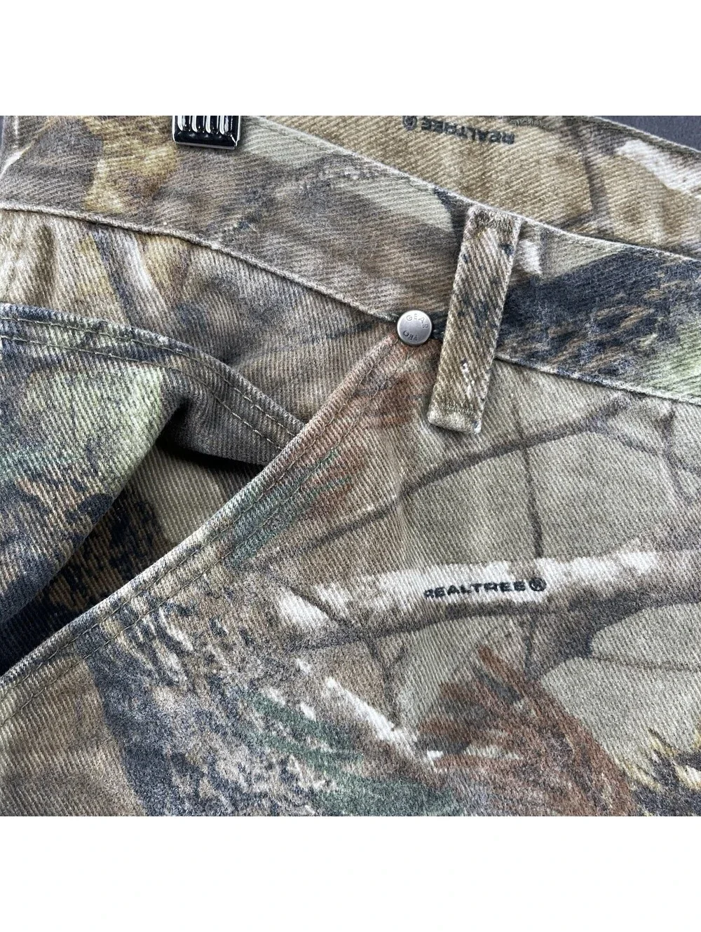 VTG Wrangler Pro Gear Realtree Camo Carpenter Pants Men 38x32 Hunting USA
